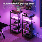HOOBRO Game Console Shelf, 4-Tier Video Gaming Consoles Stand - Image 4
