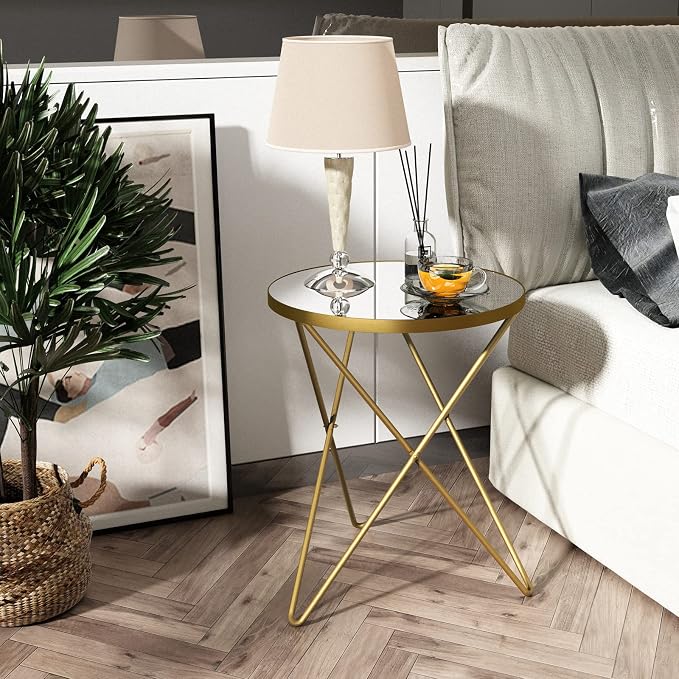 HLR Modern Round Side Table, End Table - Image 7