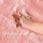 Latepis 3x4 Area Rug, Faux Fur Sheepskin Rug - Image 4
