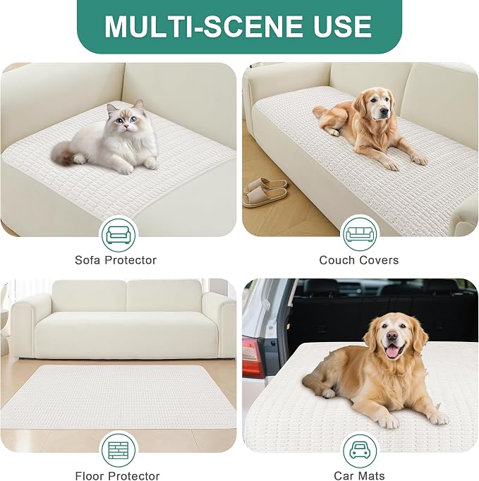 Foxdecor Couch Cover Sofa Covers Washable, Dog Bed Cover Couch Covers - Image 5
