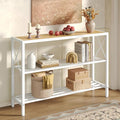 Hoctieon Industrial Console Table, 3 Tier Entryway Tables, Hallway Desk by Hoctieon