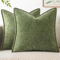 MIULEE Decorative Couch Throw Pillow Covers 20x20 Inch Sage Green 2 Pack | by MIULEE