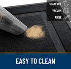 OLANLY Front Door Mat Outside 33x21, All-Season Heavy-Duty Rubber Doormat | Jet - Image 5