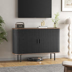 47''W x 32''H Black Buffet Sideboard Cabinet - Image 9