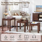 Joaxswe Farmhouse Nesting Tables Set of 3, Living Room Table Set - Image 7