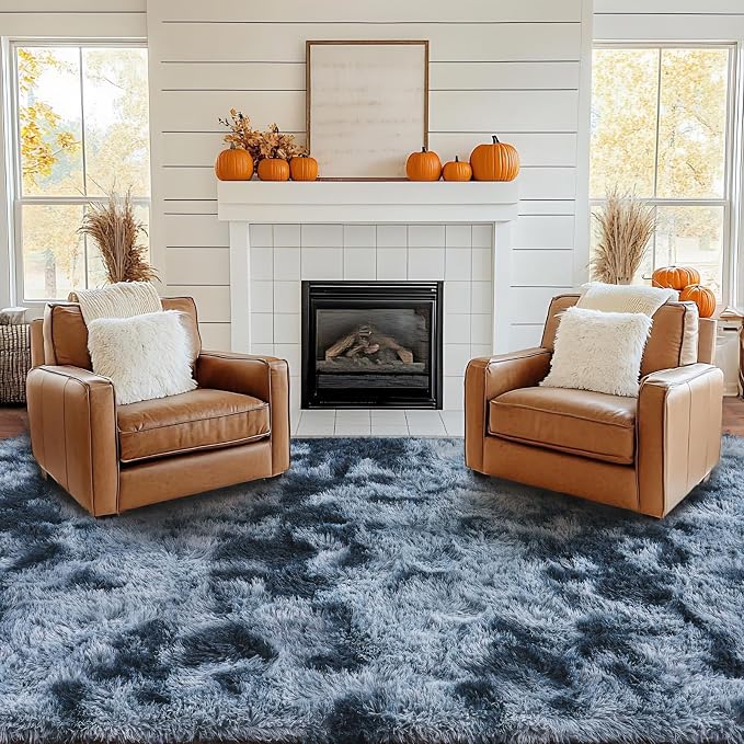 Pionblank Large Rug for Living Room 6x9, Modern Shag Area Rug - Image 2