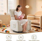 Korser 360° Rocking Chair, Nursery Rocker Chair - Image 5