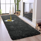Chicrug Soft Runner Rugs for Bedroom Living Room Plush Fluffy Rug 2x8 | Shag - Image 4