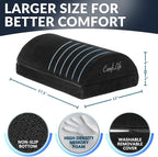 ComfiLife Foot Rest for Under Desk at Work – Adjustable Height Memory Foam Foot - Image 4