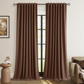 100% Blackout Curtains 120 Inch Length 2 Panels Set by Guken