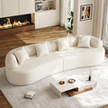 131" Oversized Sectional Sofa for Living Room, Modern Luxury Plush Chenille by DAMAIFROMFURNITURE