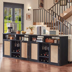 Lerliuo Rattan Wine Cabinet - Image 8