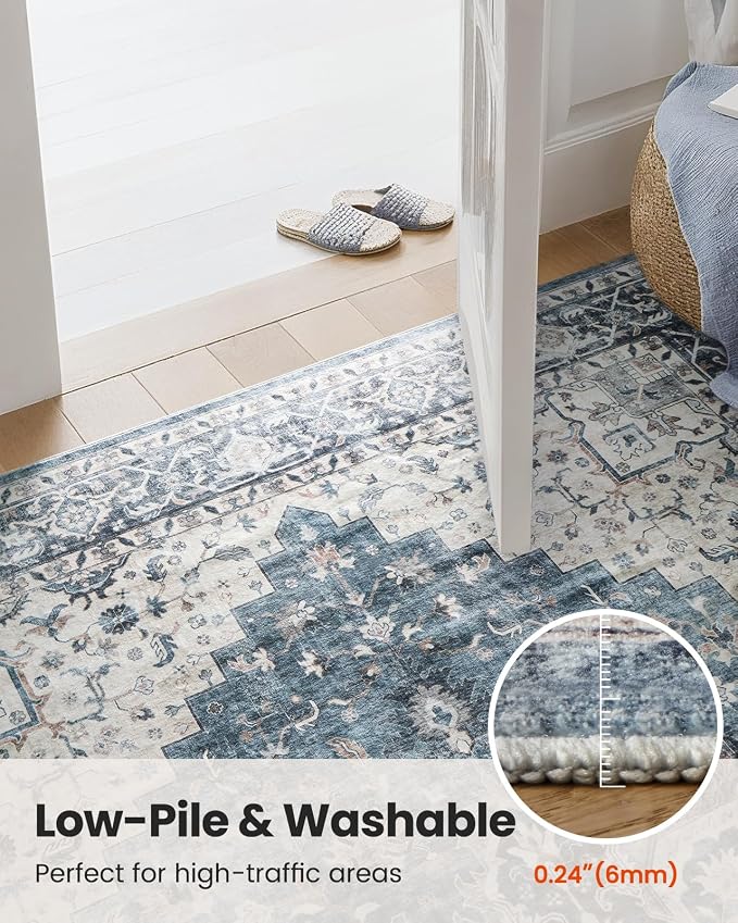 AMADA HOMEFURNISHING 2x6 Washable Runner Rug, Low-Profile Kitchen Rugs - Image 7