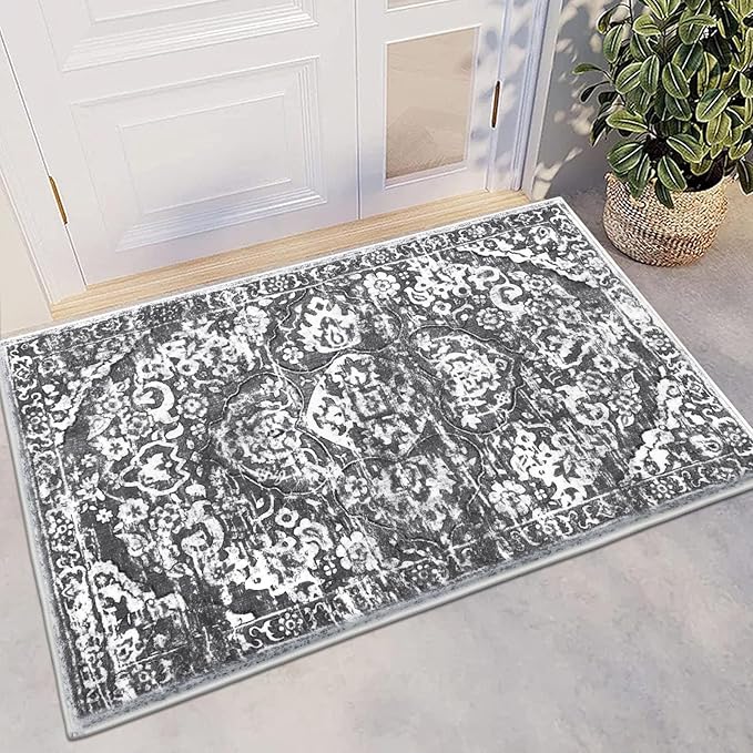 HEBE Indoor Door Mat 2'x3', Washable Welcome Mat by HEBE