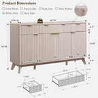 T4TREAM Large Buffet Sideboard Cabinet - Image 2