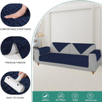 Foxdecor Couch Arm Covers Sofa Armrest Covers, Arm Chair Covers Set of 2 - Image 2