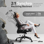 Oline ErgoAir Ergonomic Office Chair – Adjustable Lumbar Support, Flip-Up - Image 5