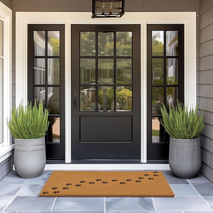 Barnyard Designs Natural Coco Coir Non-Slip Doormat | Heavy-Duty Welcome Mat - Image 2