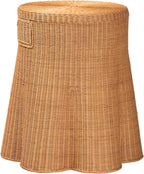 Bali & pari Dayo Scalloped Natural Rattan Console Table - Image 6