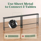 SUPERJARE 5.7 Inch Console Table - Image 8