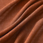 MIULEE Burnt Orange Fall Linen Curtains 52x90 Inch - Image 4