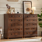 Joaxswe Farmhouse 6 Drawer Dresser - Image 6