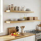 12 inch Deep Floating Shelves for Wall, 72 inch Wide Engineered Wood Wall - Image 6