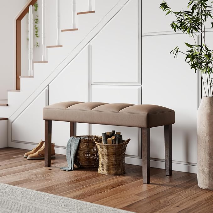 Roundhill Furniture Strata Velvet Upholstered Dining Bench by RoundhillFurniture
