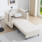 LEVNARY 3-in-1 Convertible Chair Pull Out Bed, Single Sofa Chair Sleeper by LEVNARY