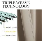 NICETOWN Window Curtain Panels, Thermal Insulated Solid Grommet Blackout - Image 4