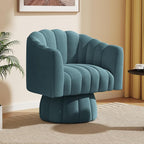 Dewhut Swivel Accent Chair, 360° Swivel Barrel Chair by FocusOnQualityFurniture