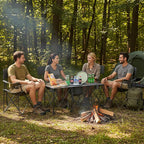 Camping Chair Set of 3, Outdoor Folding Camping Chairs - Image 2