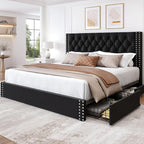 LARMACE King Size Bed Frame by LARMACE
