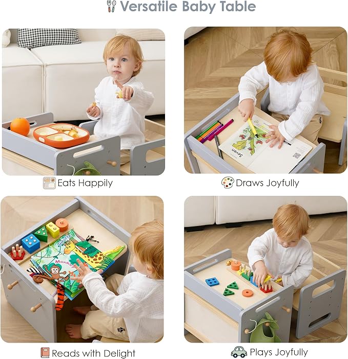 bpmfkid Montessori Weaning Table and Chair Set - Image 6