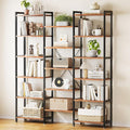 Casaottima Triple 6 Tier Bookshelf, Large Bookcase by Casaottima