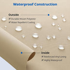 SunPatio Chaise Lounge Cover Outdoor Waterproof, Heavy Duty 2 Pack Patio Lounge - Image 6