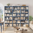 FOTOSOK 6-Tier Open Bookcase and Bookshelf, Freestanding Display Storage - Image 5