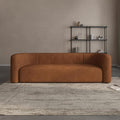 Acanva Luxury Modern Tight Curved Back Velvet Sofa, Minimalist Style Comfy Couch by acanva