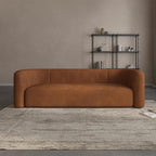 Acanva Luxury Modern Tight Curved Back Velvet Sofa, Minimalist Style Comfy Couch by acanva