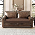 ANARACHON Leather Look Couch Cushion Covers Sofa Seat Slipcovers Sets Couches - Image 2