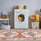 Yamaziot Washable Runner Rug, 2x6 Non-Slip Boho Vintage Hallway Kitchen Rug | - Image 8