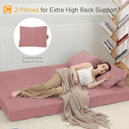 COMAX Futon Sofa Bed, Convertible Folding Sofa Bed, Boneless Couch Loveseat - Image 5