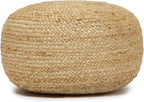 · REDEARTH · Jute Circular Low Pouf Ottoman - Image 6