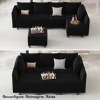 Belffin Modular Sectional Sofa Sleeper Couch - Image 5