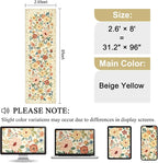 DUKINO 2.6x8 Hallway Runner Rug, Washable Runner Rug Non Slip, Floral Indoor Rug - Image 2
