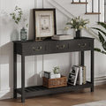 ChooChoo Console Table with 3 Drawers, Rustic Entryway Table, Narrow Long Sofa by ChooChoo