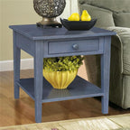 IC INTERNATIONAL CONCEPTS Spencer Gray Wood End Table - Image 2