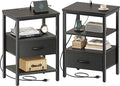 SUPERJARE Nightstand Set of 2, Bed Side Tables by SUPERJARE