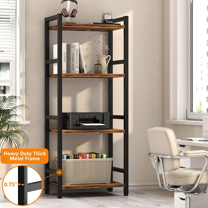 Book Shelf, 4 Tier Bookcase - Image 3