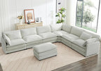 ROWHY 150'' Modular Sectional Corner Cloud Couch, 7 Seater Sofa Big Comfy by ROWHY